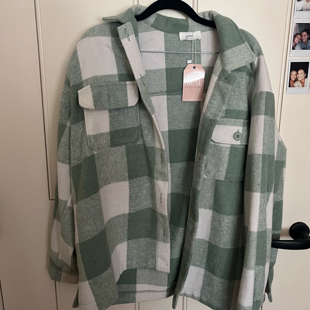 Green Plaid Flannel, Muse Boutique (Fort Collins, Colorado)